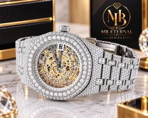 Montre MB de luxe pour homme, quartz, diamant, moissanite, alliage, 41 mm, bracelet en acier inoxydable carré, verre saphir, affichage analogique, usage quotidien - Product Image 2