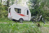 Caravane miniature moderne légère OEM, remorque de voyage, camping-car tractable avec cuisine et salle de bain, LIVRAISON GRATUITE
