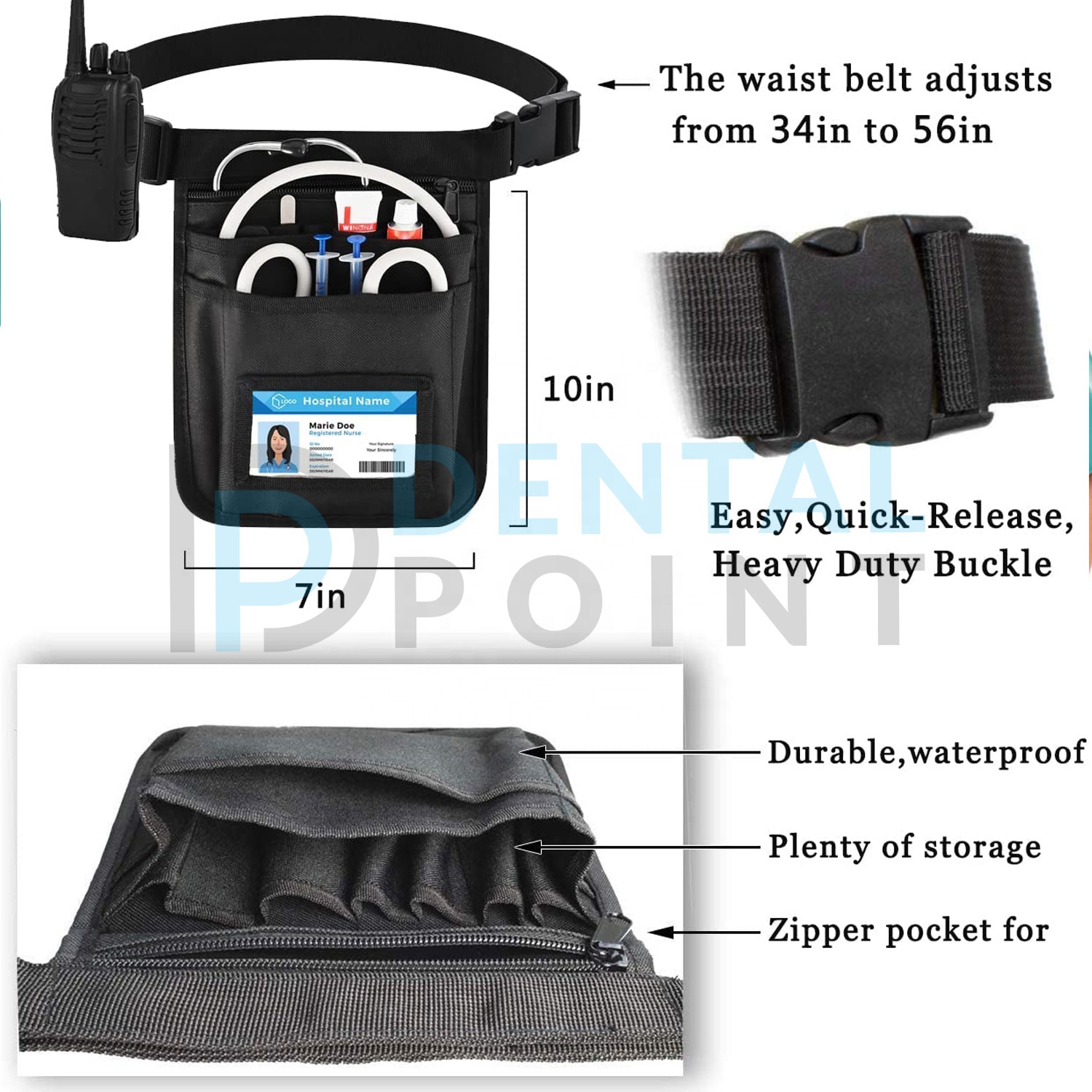 Marsupio Per Infermiere Con Nome Personalizzato, Borsa Organizer Per