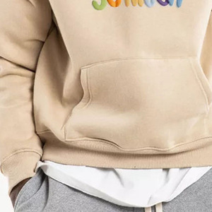 Sudadera con capucha de algodón grueso estilo streetwear, oversize, con efecto desgastado, con logo personalizado, para hombre, en oferta online, FORTLEO - Product Image 6