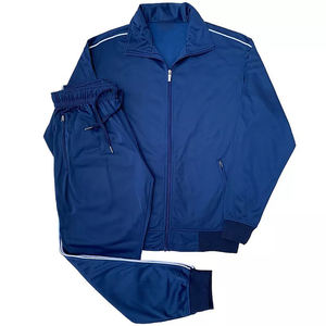 Ensemble de survêtement personnalisé en polyester technique pour homme, chaud et élastique, idéal pour le jogging et l'entraînement - Product Image 4