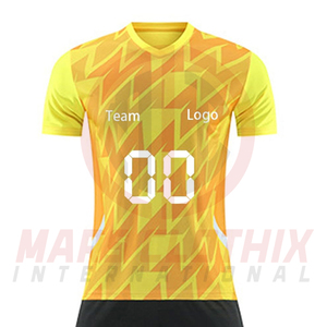 ชุดเสื้อฟุตบอลและกางเกงขาสั้นแห้งเร็วรุ่นใหม่ ขายส่ง ชุดกีฬาฟุตบอลโพลีเอสเตอร์ 100% พร้อมโลโก้ - Product Image 4