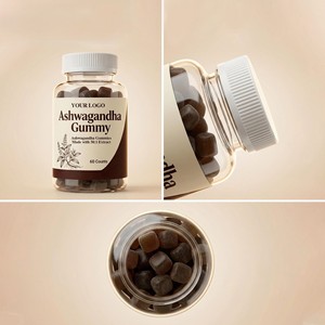 Gomitas de Ashwagandha 100% Puras Exclusivas, Fórmula Botánica para el Bienestar, Gomitas de Ashwagandha con Empaque Personalizado Disponible desde India - Product Image 3