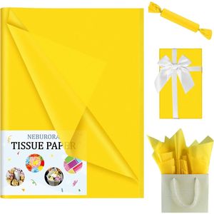 Sacchetti Regalo in Carta Velina Gialla, 60 Fogli, 14 x 20 Pollici, Confezione Regalo Giallo Brillante per Artigianato e Compleanni - Product Image 2