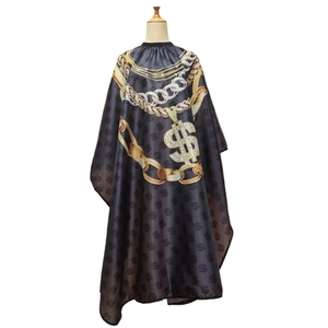 Snap Neckline Hairdressing <b>Apron</b> Waterproof Hairdresser Gown Barber Fashion Pattern Haircut Cloth Antistatic Hairstyling Capes - Product Image 3