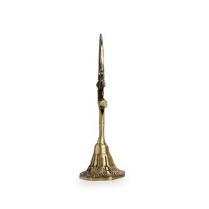 Handcrafted Brass Trishul with Damru Statue Decorative Lord Shiva Trident Idol for Home Temple Puja <b>Mandir</b> Spiritual Decor - Product Image 4