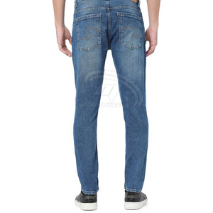 Jeans Rectos para Hombre Hechos a Medida al por Mayor con MOQ Bajo, 100% Algodón Ecológico y Ligero con Logotipo Personalizado para Venta en Línea - Product Image 3