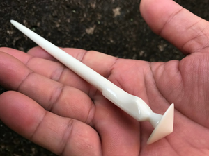 Épingle à cheveux sculptée dans l'os |   Bâtonnet capillaire naturel rustique pour usage quotidien - Product Image 2