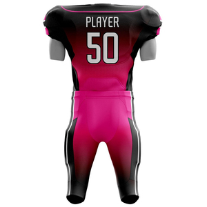 Uniformes de football américain personnalisés pour adultes, manches courtes, 100% polyester sergé, fabriqués avec les meilleurs matériaux, service OEM très demandé - Product Image 3