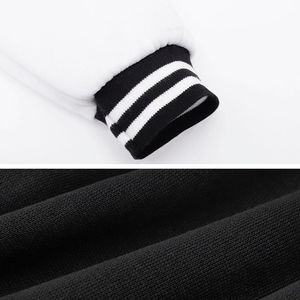 Blouson universitaire personnalisable en cuir et toile pour homme, double couche respirante, logo brodé, hiver, OEM, tendance - Product Image 6