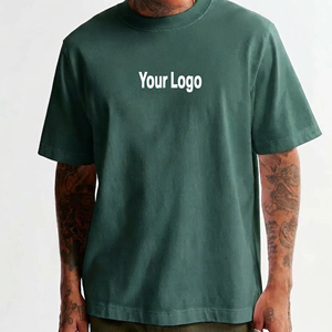 Camisetas de algodón premium de corte relajado para uso diario, cómodas, elegantes y modernas para hombre, con hombros caídos. - Product Image 4