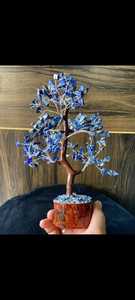 Árbol de piedras naturales con 300 cuentas, hecho a mano, artículo decorativo de piedras preciosas, Feng Shui, decoración para el hogar, piedras de cristal multicolor. - Product Image 6