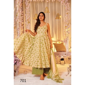 New Designer 3pcs Printed Salwar Kameez Set Top Bottom Pure Muslin Digital Print Casual Elegant Quick Dry All Seasons - Product Image 1