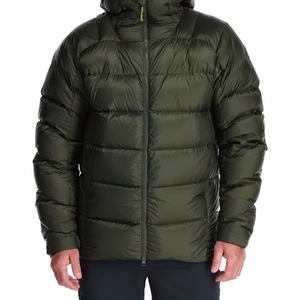 Veste d'hiver pour homme à capuche, rembourrée en duvet épais, coupe-vent, fermeture éclair, style décontracté, couleur unie, coque en polyester - Product Image 5