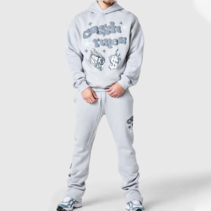 Sudadera con Capucha Blanca para Hombre, Algodón French Terry, Estampado de Letras en la Parte Delantera, Estilo Casual Otoñal, Corte Regular, Diseño con Bolsillos - Product Image 5