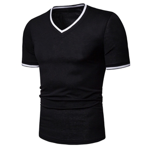 เสื้อยืดคอกว้างแขนสั้นผู้ชาย ผ้าฝ้ายระบายอากาศ น้ำหนัก 220 กรัม รับสกรีนโลโก้ สีพื้น ไซส์ใหญ่ ขายดี - Product Image 2