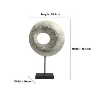 48.5cm H X 10cm W X 30.5cm L Modern Aluminium <b>Figure</b> Sculpture Handmade Eco-Friendly Tabletop Art Decor for Home Office - Product Image 5