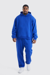 Sweat-shirts et survêtements en coton de haute qualité, écologiques, à logo personnalisé du fabricant, pour hommes, surdimensionnés - Product Image 4