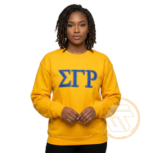 Sweat-shirt Femme Haute Qualité en Coton Molletonné Écologique 500g Sigma Gamma Rho, Broderie Frontale, Respirant, Couleur Unie, Automne Hiver - Product Image 1