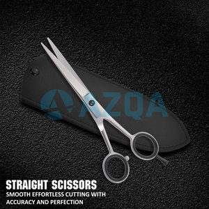 Ciseaux de coiffure professionnels en acier inoxydable de qualité supérieure avec étui en similicuir pour un style professionnel - Product Image 6