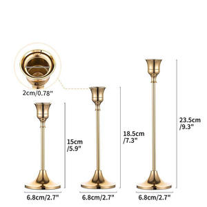 Luxury Design <b>Brass</b> <b>Candle</b> <b>Sticks</b> for Dining Table Decoration Wedding Centerpieces Party Decor Home Interiors & Gift Giving Use - Product Image 4