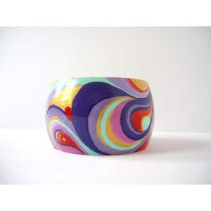 Pulseras de Madera Pintadas a Mano, Coloridas, Hechas a Mano, Juego de Brazaletes Étnicos para Decoración de Mesa y Accesorios - Product Image 5