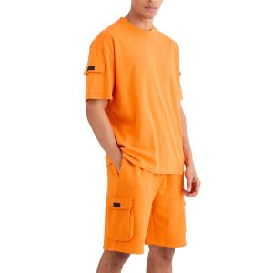 Nuevo Conjunto de Ropa de Alta Gama a la Moda, Camiseta Holgada 100% Algodón y Pantalones Cortos Transpirables para Hombre, para Gimnasio y Verano - Product Image 5