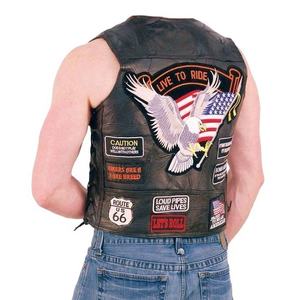 Chaleco de Cuero para Motociclismo, Personalizado, Resistente al Viento, Talla Grande, para Hombre, Sin Mangas, Protección para Conducir, Proveedor 2026 - Product Image 1