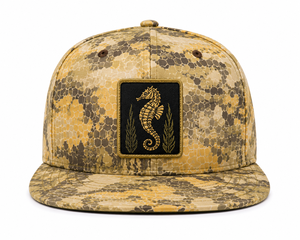 Wholesale 5 Panel Structured <b>Camo</b> Hat Outdoor Fishing Streetwear Snapback <b>Cap</b> Gold Custom Woven Patch Logo High Quality Hat - Product Image 1