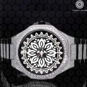 นาฬิกาควอตซ์อนาล็อก Charm Jewels รุ่นหรูหราสำหรับทุกเพศ พร้อมตัวเรือนทรงเหลี่ยมคริสตัลแซฟไฟร์ และหน้าปัดลายแมนดาลาแบบโปร่ง - Product Image 4