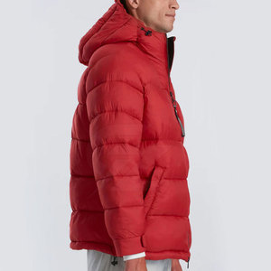 Factory Direct Sale New Arrival <b>Hooded</b> Front Logo Men's <b>Long</b> Sleeve Eco-Friendly <b>Puffer</b> Winter <b>Jacket</b> Customized Wholesale - Product Image 4