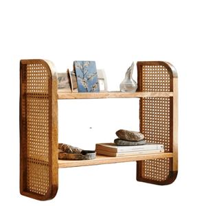 Wall Shelves Carved Wooden Wall Mount Storage Rack for Flower Pots-European Style Handmade Four-Tier Eco-Friendly-Buy Now - Product Image 1