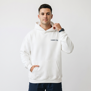 Sweat-shirt à capuche surdimensionné pour homme en molleton de coton lourd de haute qualité avec logo personnalisé - Product Image 3