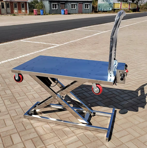 <span class=keywords><strong>Plataforma</strong></span> Elevadora de Tijera Hidráulica Móvil para Carga y Descarga Eléctrica, Carro Deslizante Portátil para Manipulación de Carga Pesada - Product Image 1