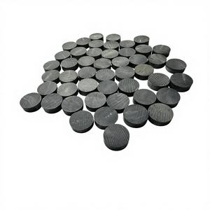 Boutons en corne de buffle 100% naturels et écologiques, à dos plat, décorés de perles à 4 trous, noir jais, vierges, en vrac - Product Image 2