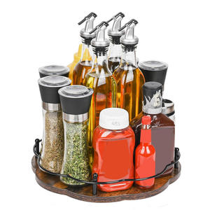 Plateau rond en bois d'acacia naturel, motif floral, bord en corde, design moderne, multifonctionnel pour servir, présenter les aliments, la salle à manger - Product Image 3