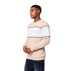 Crewneck เสื้อสเวตเตอร์คอกลมของผู้ชาย,เสื้อสเวตเตอร์สวมหัวคอกลม100% โลโก้ได้ตามต้องการ3D กรัมคอกลมผ้าคอตตอน300 - Product Image 4