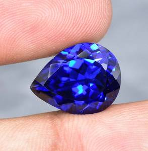 Tanzanite bleu foncé naturel de qualité supérieure, taille poire, certifiée GIA, pierre précieuse lâche pour la fabrication de bagues et bijoux, pierre fine - Product Image 2