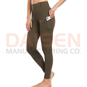Leggings d'équitation pour femmes avec grip en silicone, taille haute, extensibles, respirants, pour une performance active - Product Image 4
