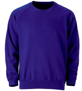 Sudadera de Felpa para Hombre, Cuello Redondo, Manga Larga, Algodón, Estilo Raglán, Personalizable con Logotipo, Venta al Por Mayor OEM - Product Image 1
