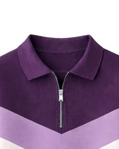 Sweat-shirt à col zippé pour femme, couleur unie violet lavande blanc, en polaire, pull décontracté, chaud pour l'hiver, streetwear, haut oversize - Product Image 5