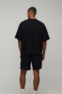 T-shirts pour hommes personnalisés avec logo, de haute qualité, 235 GSM, poids lourd, 100% coton, épaules tombantes, coupe ample, style boxy, courts - Product Image 2