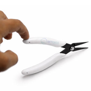 Pinzas de Punta Fina de Acero Inoxidable Industrial INTENSE SURGICAL INSTRUMENTS con Empuñadura Blanca y Negra para Herramientas de Joyería y Pulseras al por Mayor - Product Image 3