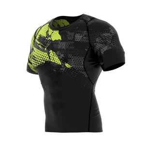 2026 Best Hot Selling Wholesale Male Rash Guard Half Sleeves High Neck Style Gym Wear <b>Swim</b> Suit for <b>Men</b> Custom Logo & Design - Product Image 5