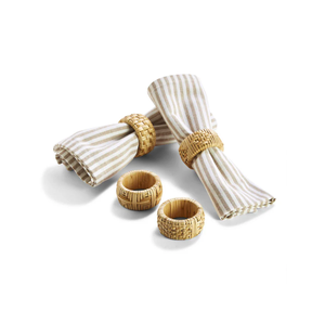 Anillos de Servilleta de Ratán Tejidos Tradicionales, Hechos a Mano, Creativos, Organizador de Mesa, con un Precio Increíble, Más Vendidos - Product Image 3