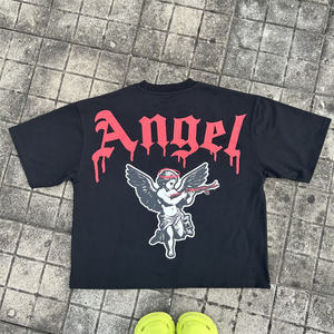 Camiseta de hombre de streetwear con serigrafía, 100% poliéster, unisex, corte regular, patrón 3D, estilo boxy, corta, personalizada, al por mayor - Product Image 4