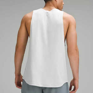 Camiseta sin mangas deportiva Hawk Eye para hombre, blanca, 100% algodón, cuello redondo, informal, transpirable, tejida, para correr - Product Image 5