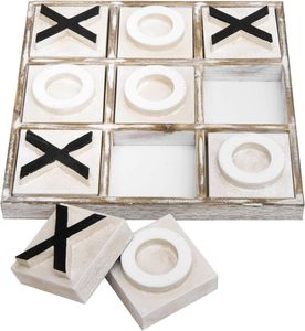 Juego de tres en raya de madera |   Juego de Mesa para Fiestas, Entretenimiento, Juego de Mesa Clásico de Estrategia para Adultos y Niños - Product Image 3
