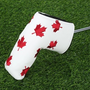 Funda para Cabeza de Putter SOSH4 Blade - Cuero PU con Patrón de Hojas, Cierre Magnético, Colores Sólidos Duraderos, Personalizable para Palos de Golf - Product Image 2