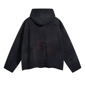 Sudadera con Capucha de Felpa Lavada al Ácido para Mujer, de Algodón Premium, Oversize, con Corte Relajado para Uso Casual y a la Moda - Product Image 2